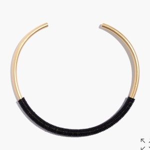 Madewell beaded brass plated choker NWOT